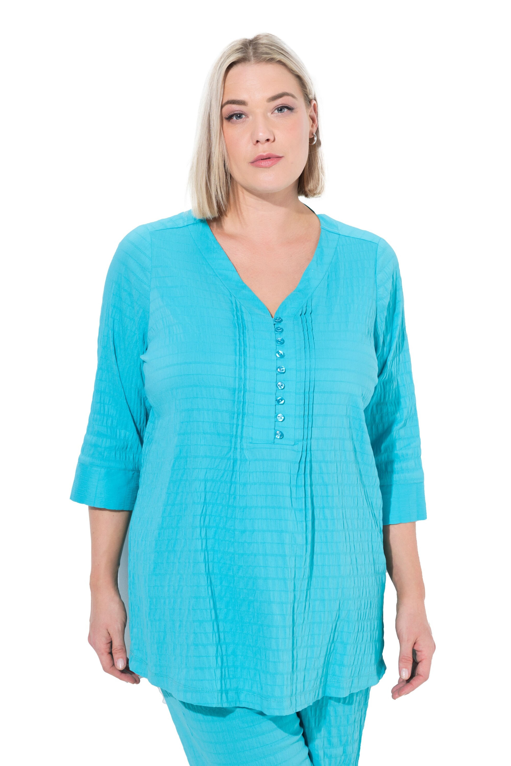 Ulla Popken Tuniek in Blauw: voorkant