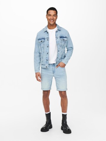 Only & Sons Regular Shorts in Blau