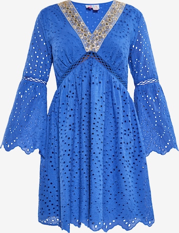 IZIA Summer Dress in Blue: front