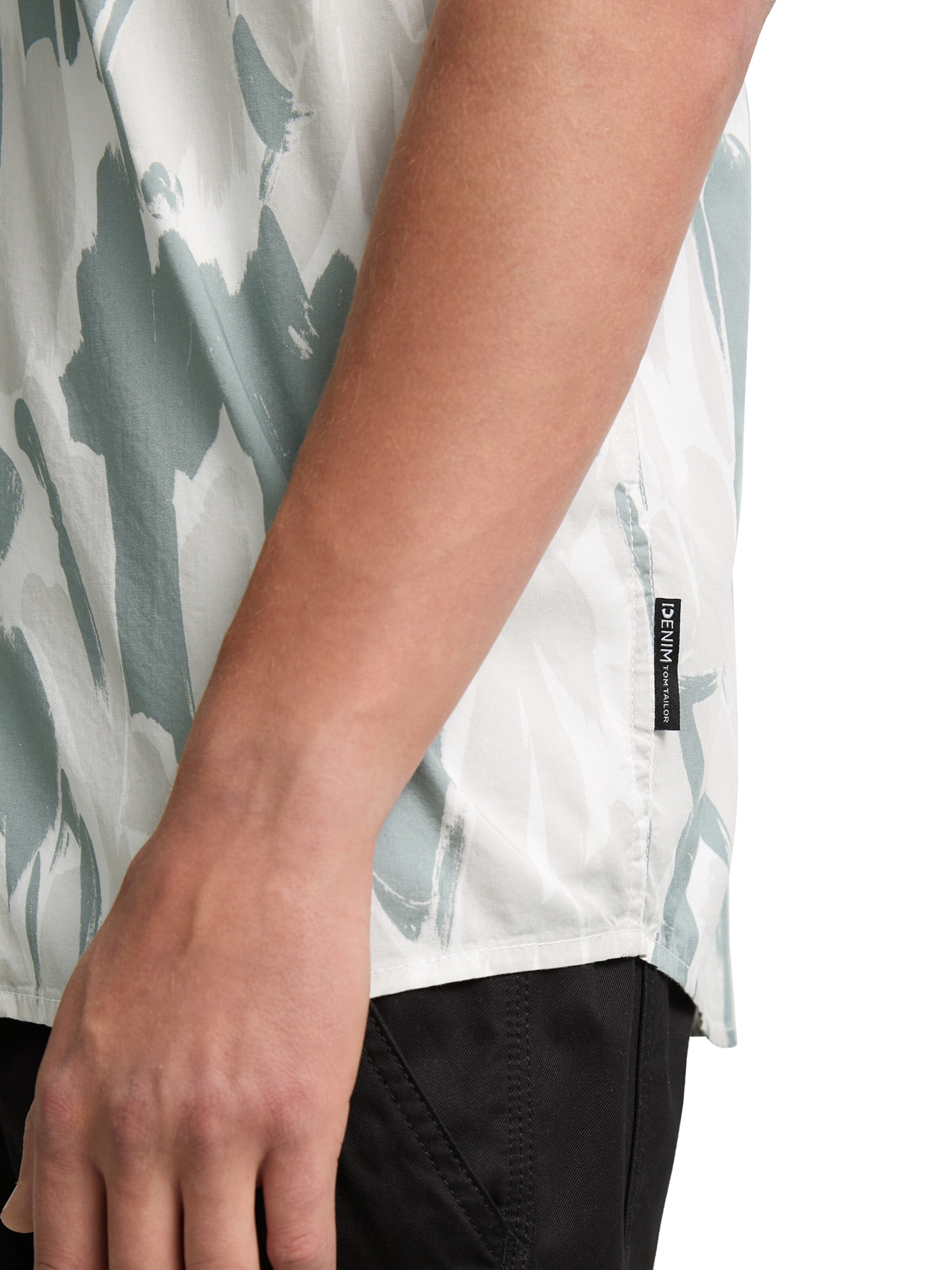 TOM TAILOR DENIM Comfort Fit Košeľa - Sivá