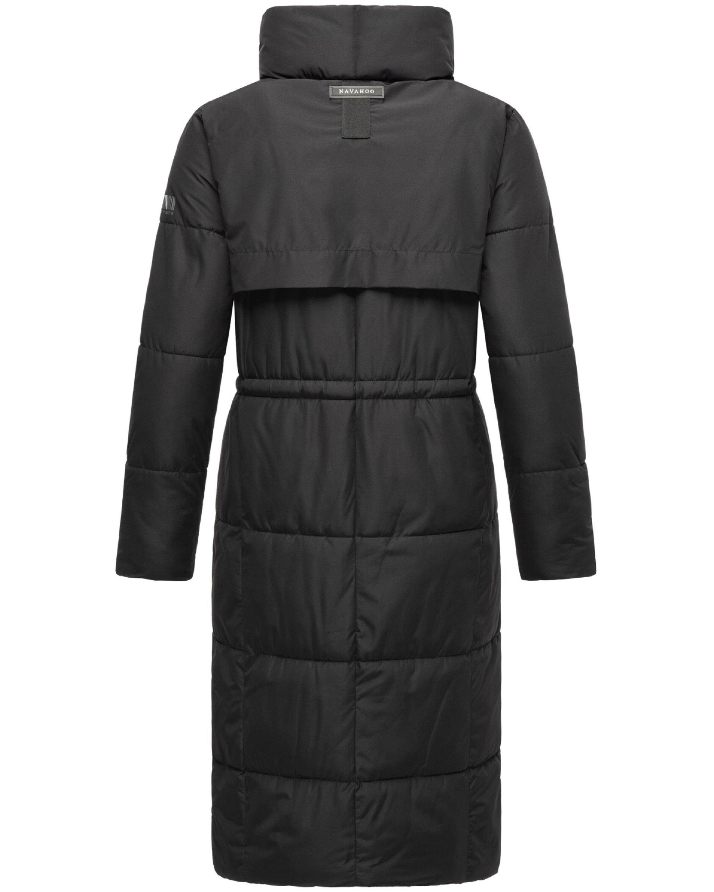 NAVAHOO Talvemantel 'Der Wahnsinn 14', värv must