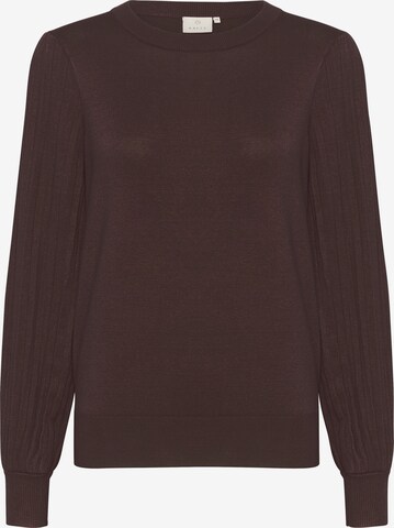 Kaffe Trui 'Lone' in Bruin: voorkant