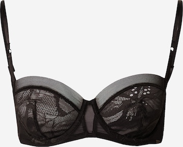 Calvin Klein Underwear Balconette Melltartó - fekete: elől