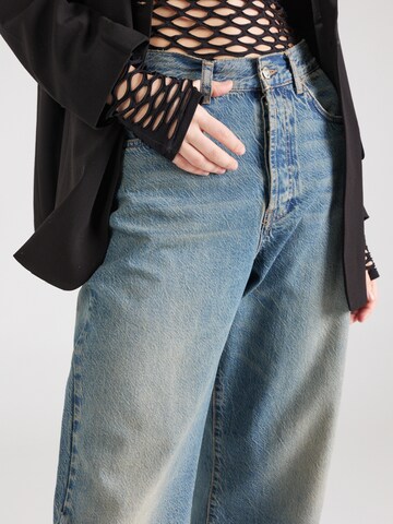 TOPSHOP Wide leg Jeans in Blue