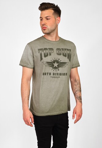 TOP GUN Shirt in Green: front