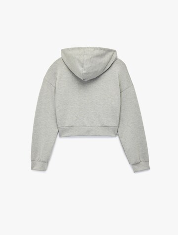 Koton Zip-Up Hoodie in Grey