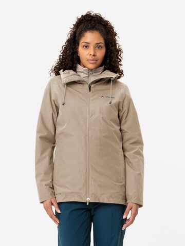 VAUDE Functionele jas in Beige: voorkant