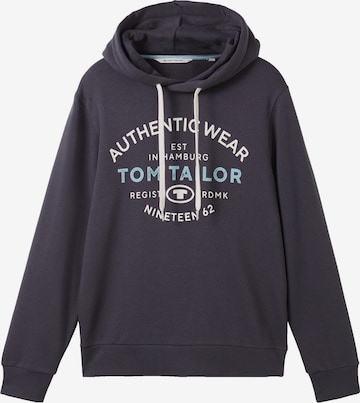 TOM TAILOR - Sweatshirt em cinzento: frente