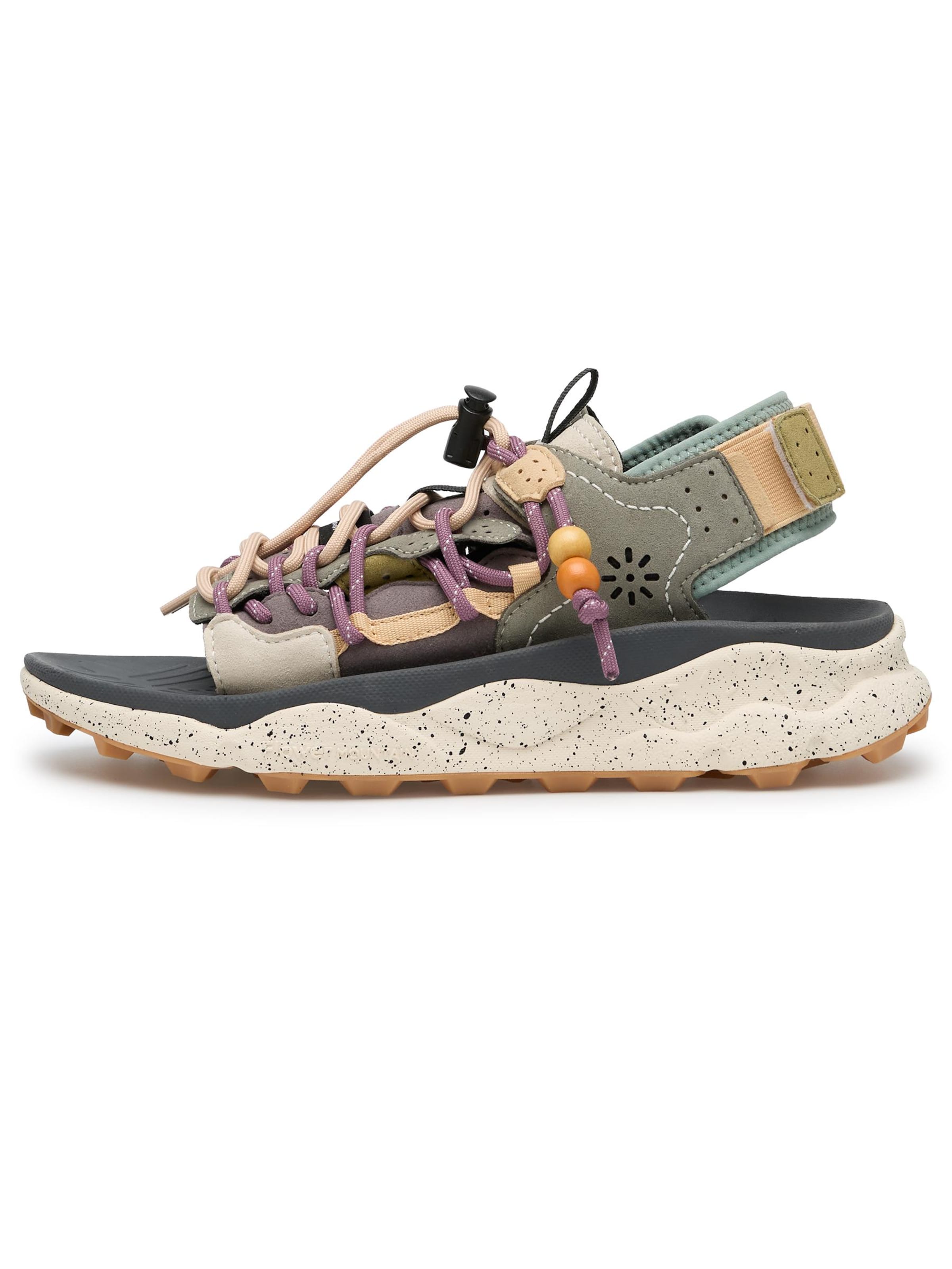Flower Mountain Sandal in Grey: front
