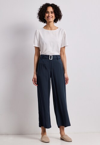 STREET ONE Wide Leg Hose in Blau: Vorderseite