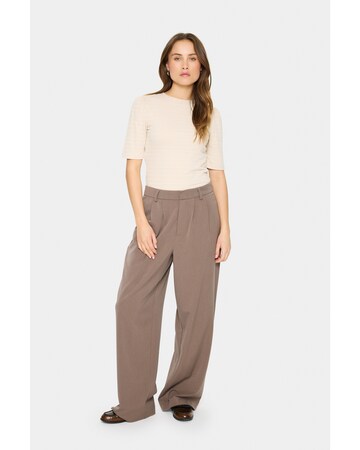 SAINT TROPEZ Blouse 'Luciana' in Beige: front