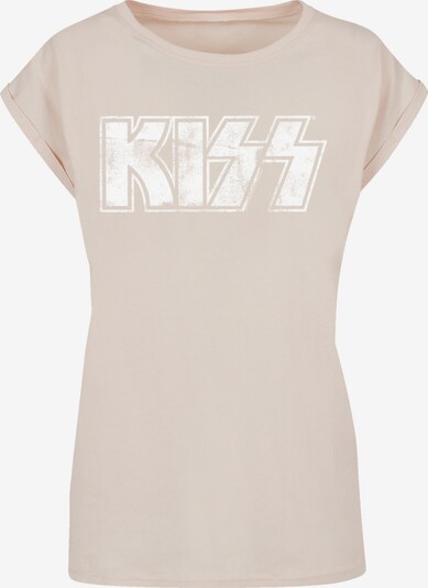 F4NT4STIC T-shirt 'Kiss ' en sable / blanc, Vue avec produit