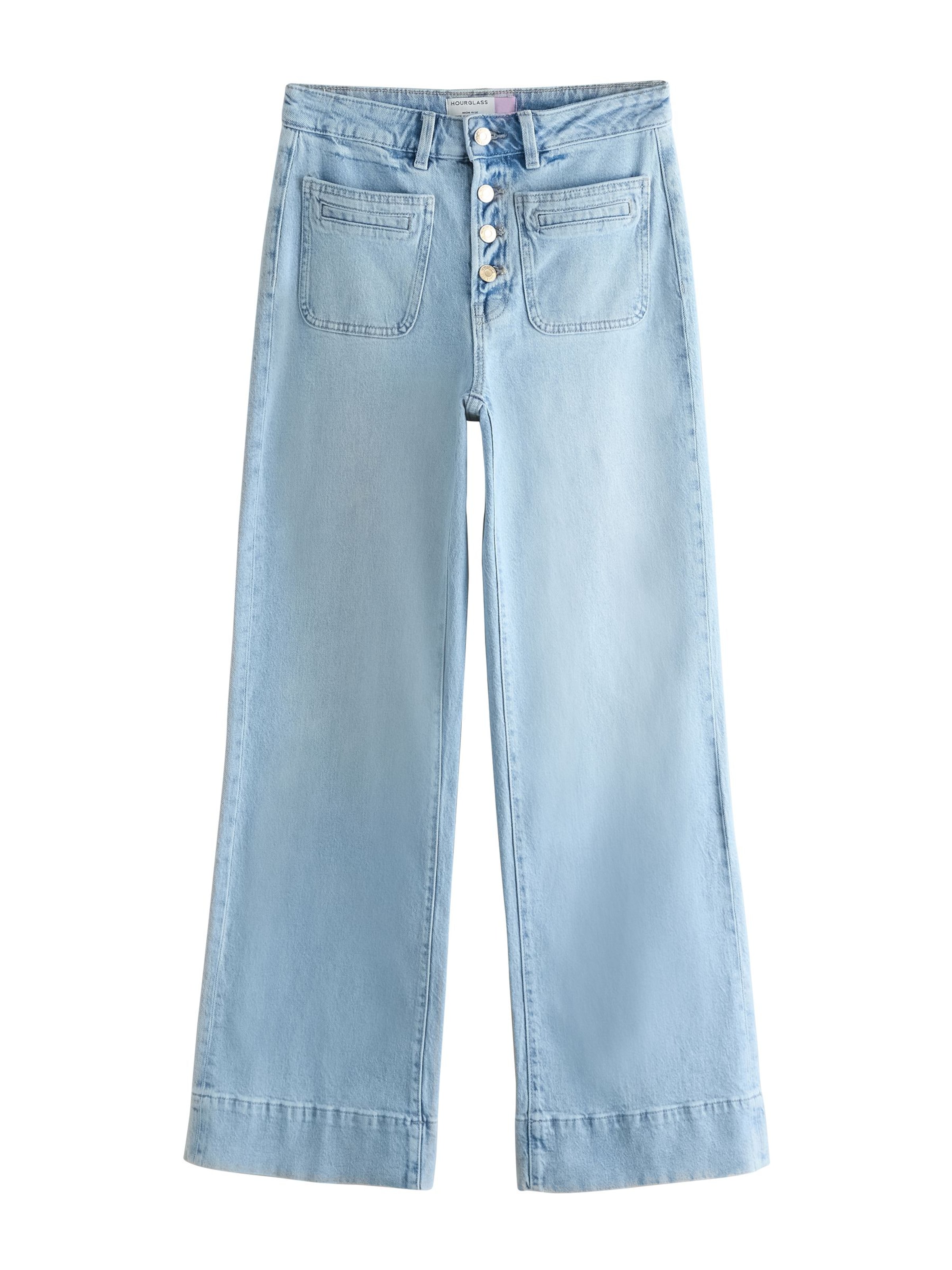 Wide Leg Jean Next en bleu : devant