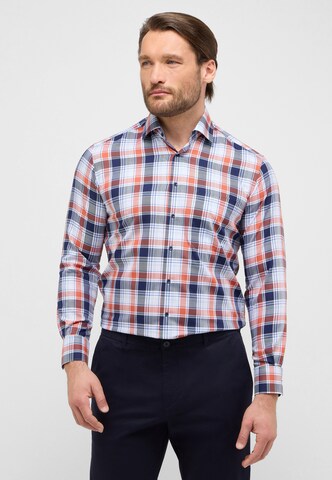 ETERNA Comfort fit Overhemd in Oranje: voorkant