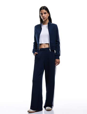 Koton Zip-Up Hoodie in Blue