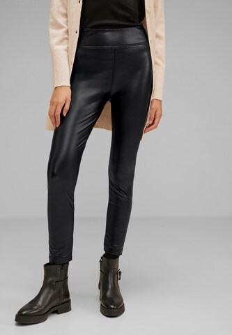 STREET ONE Skinny Leggings in Schwarz: predná strana