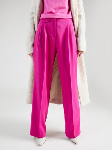 Loosefit Pantalon à pince 'Helepher' HUGO en rose : devant