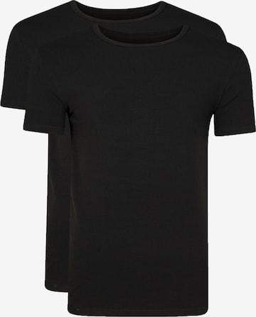 WE Fashion - Camiseta en negro: frente