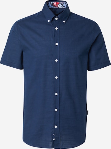 bugatti Button Up Shirt in Blue: front