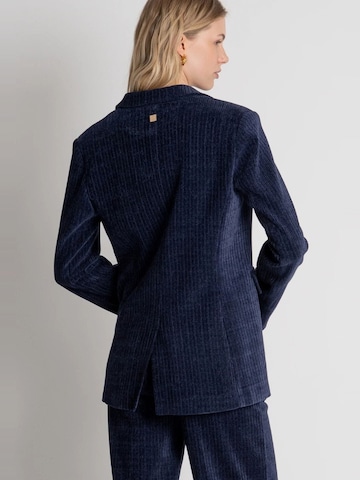 Blazer 'Long Blue Velvet Blazer' di Fracomina in blu