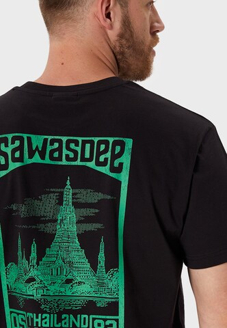 Oldskull Shirt 'Asian Sawadtee' in Zwart