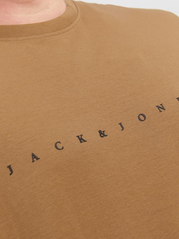 Jack & Jones Plus Μπλουζάκι σε καφέ
