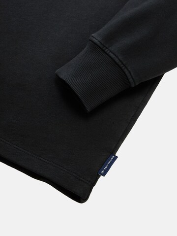TOM TAILOR Sweatshirt 'Boxy' in Zwart