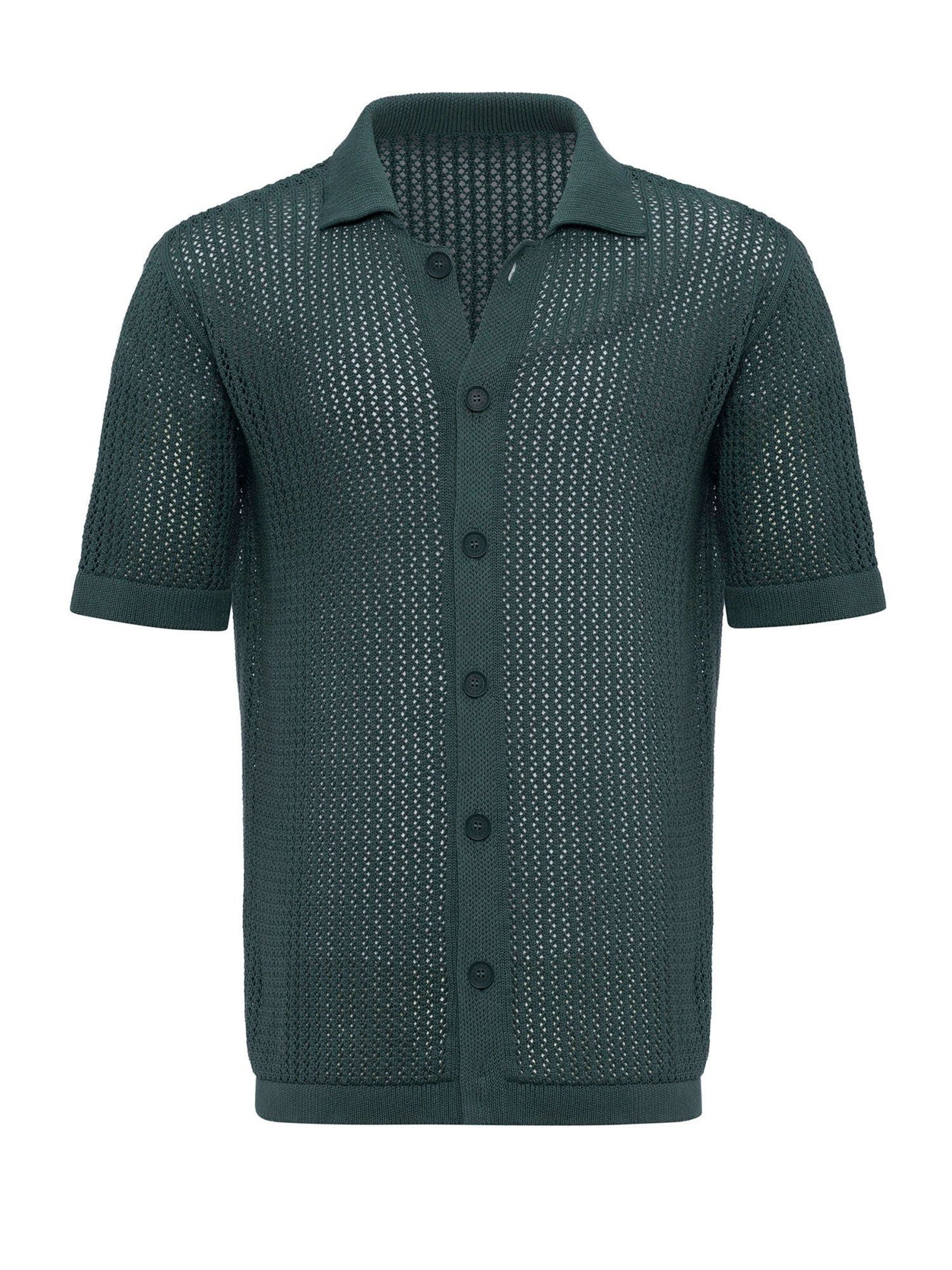 Antioch Regular fit Button Up Shirt in Green: front