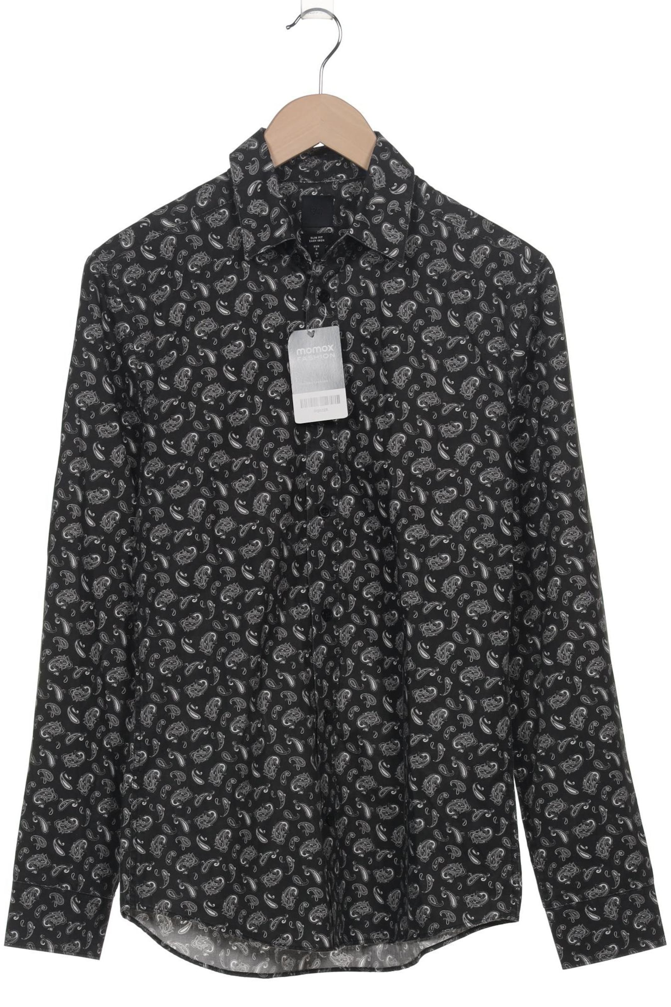 H&M Button Up Shirt in S in Black: front
