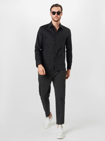 DRYKORN Regular fit Button Up Shirt 'LAWEE' in Black