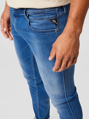 REPLAY Slimfit Jeans in Blauw