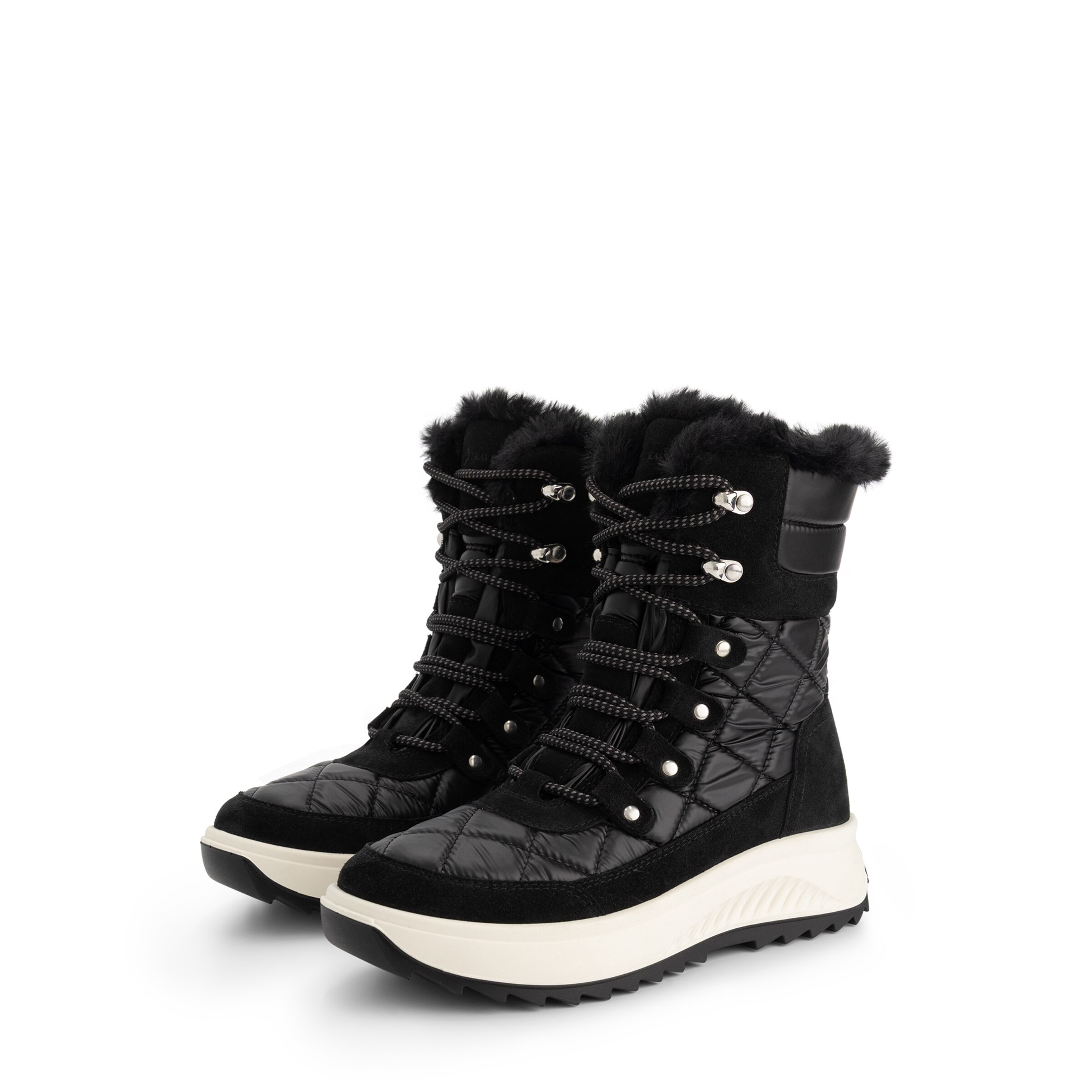 Bottes à lacets 'Davos' Travelin en noir