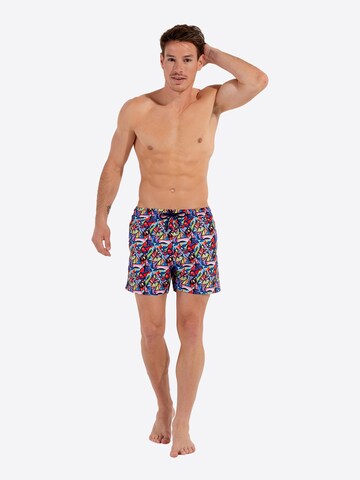 HOM Zwemshorts ' Beach Boxer Idylle ' in Gemengde kleuren: voorkant
