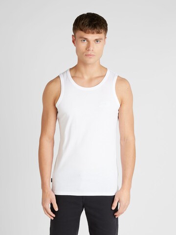 Superdry Shirt 'ESSENTIAL' in Wit: voorkant