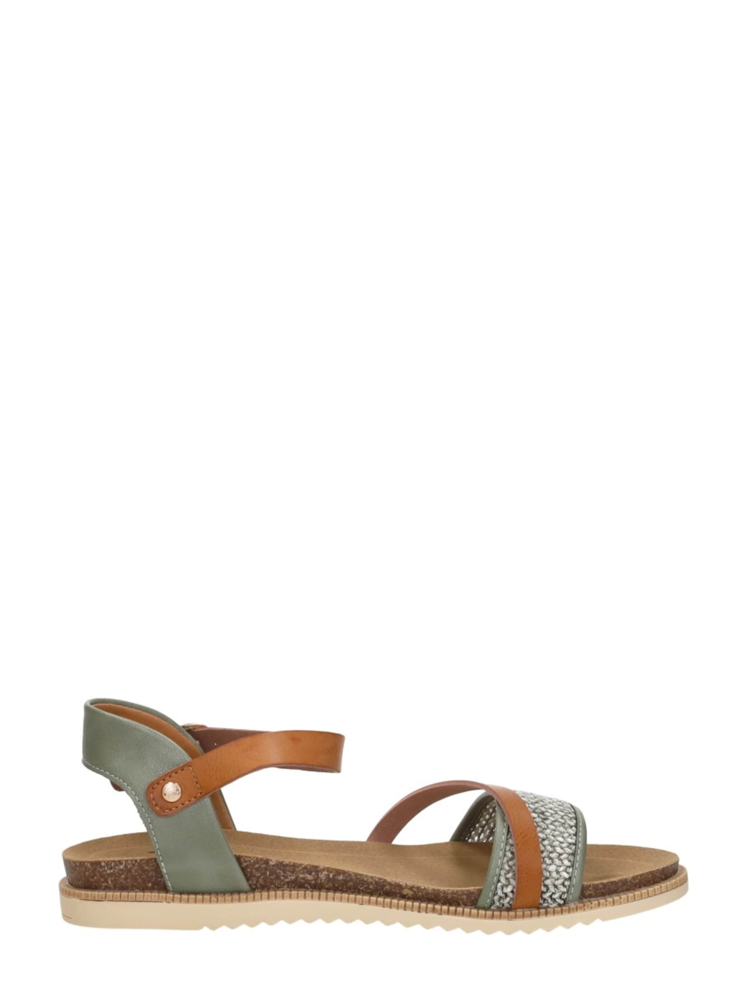 MUSTANG Sandal 'Sandalen Plat' in Green