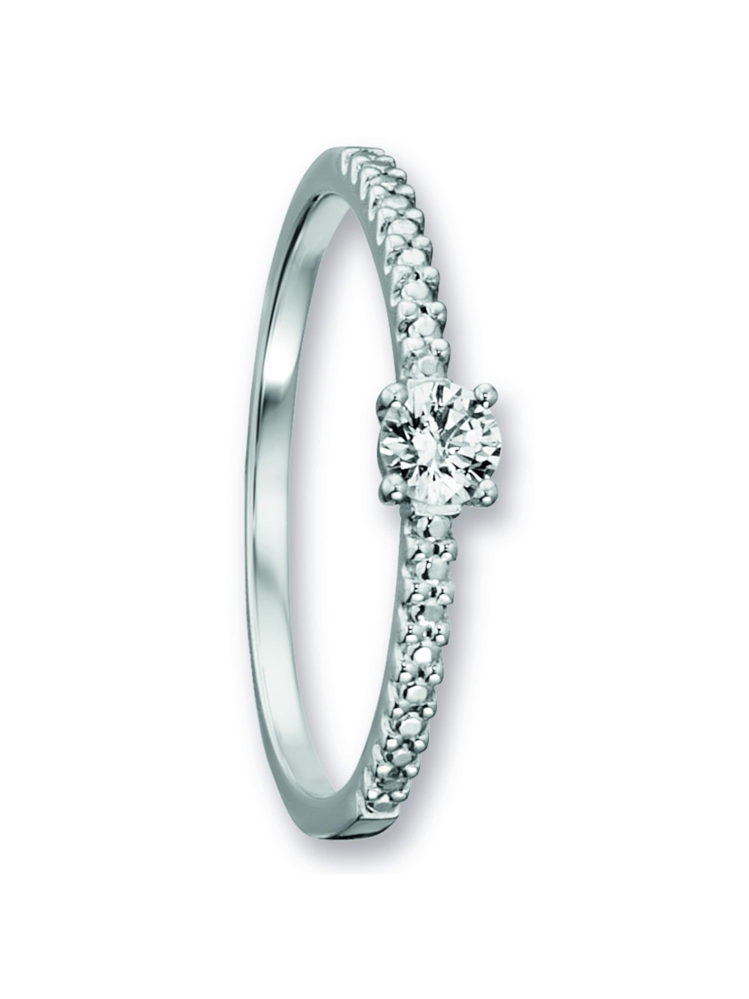 ONE ELEMENT Ring in Silber: Vorderseite