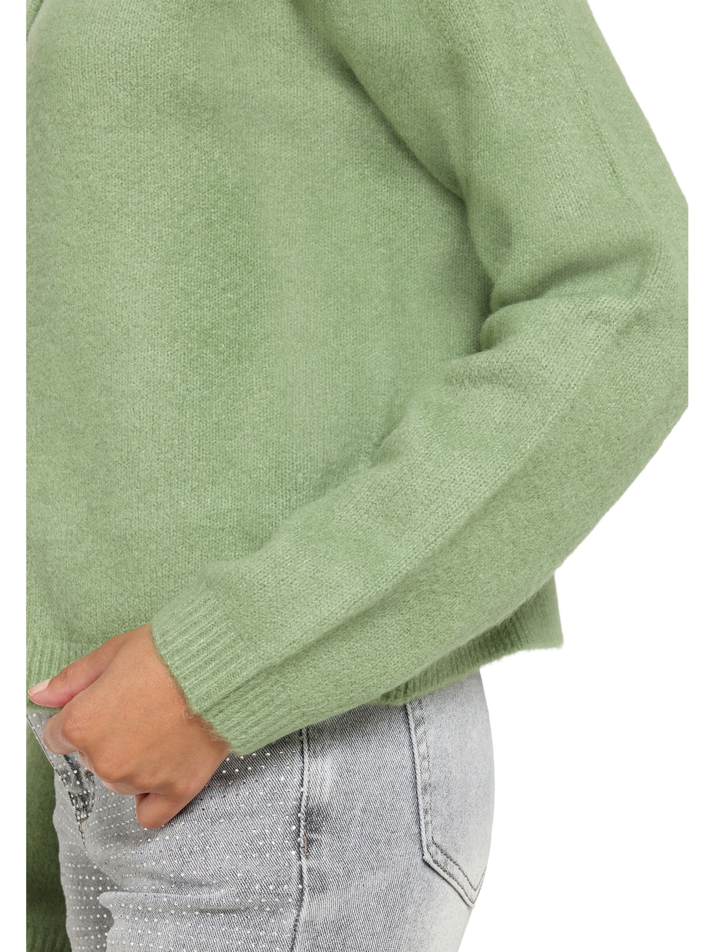 Cartoon Gebreid vest in Groen