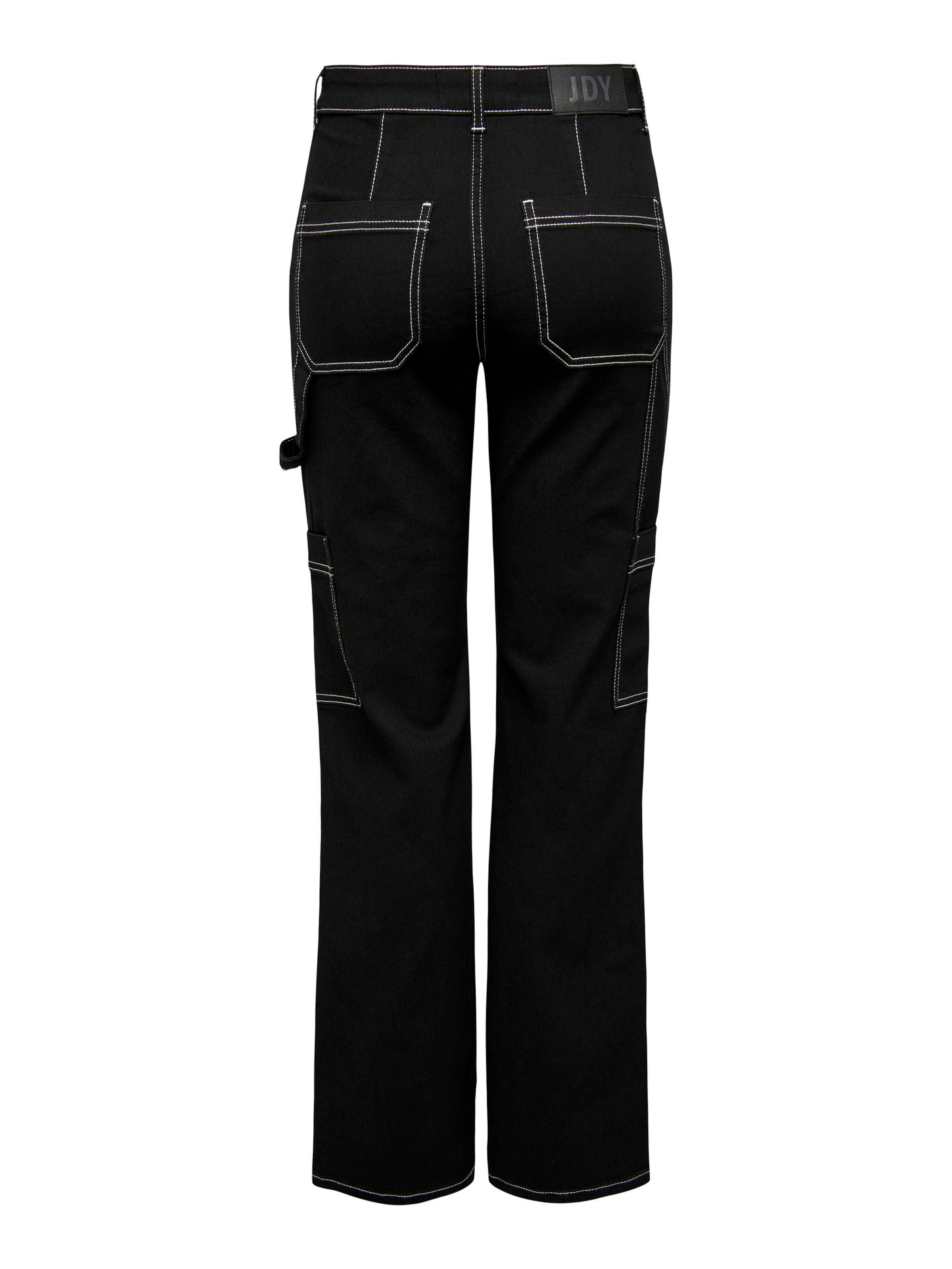 JDY Loose fit Cargo jeans 'TULGA' in Black