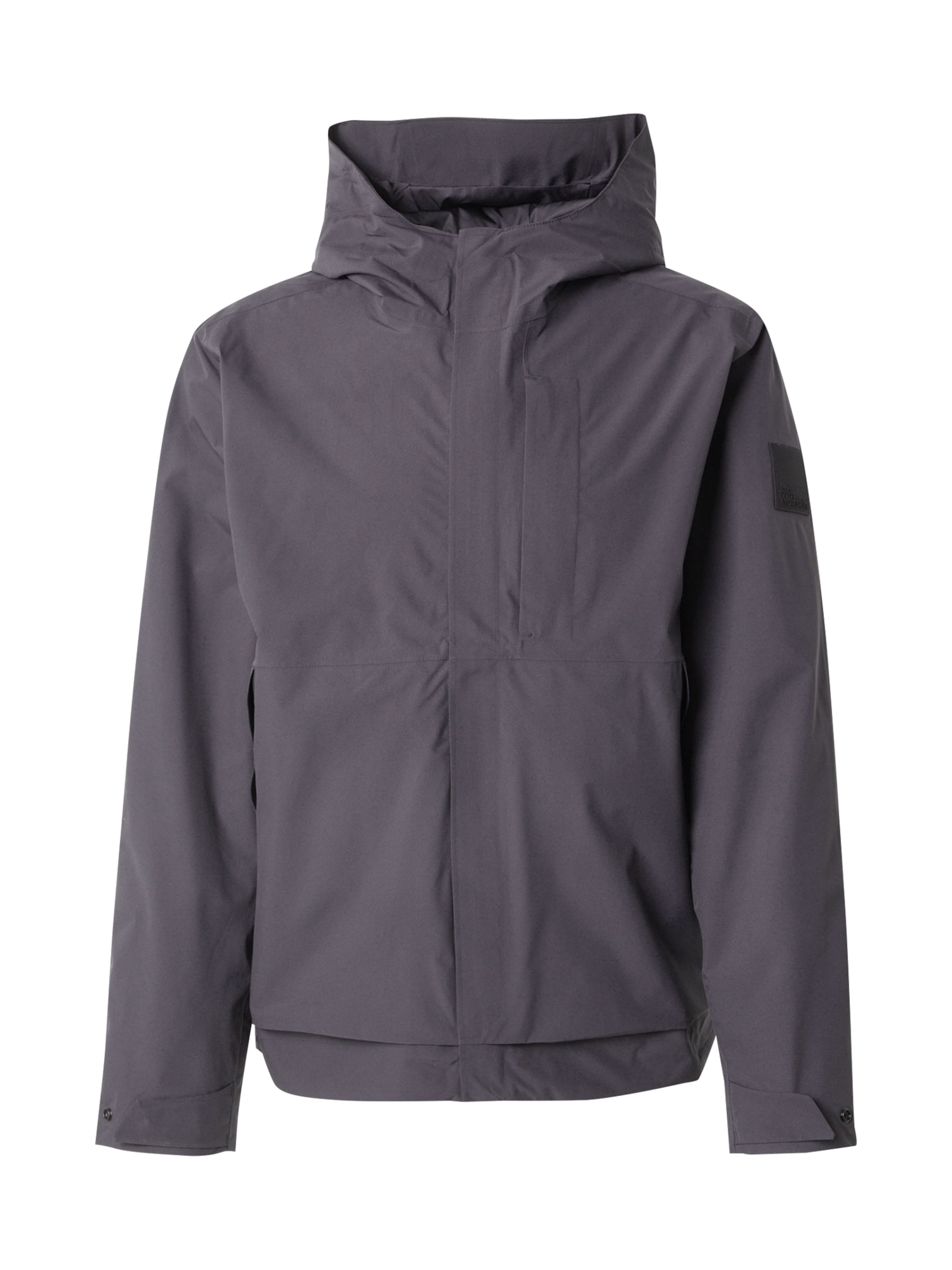 JACK WOLFSKIN Outdoor jacket 'MAINKAI' in Grey: front
