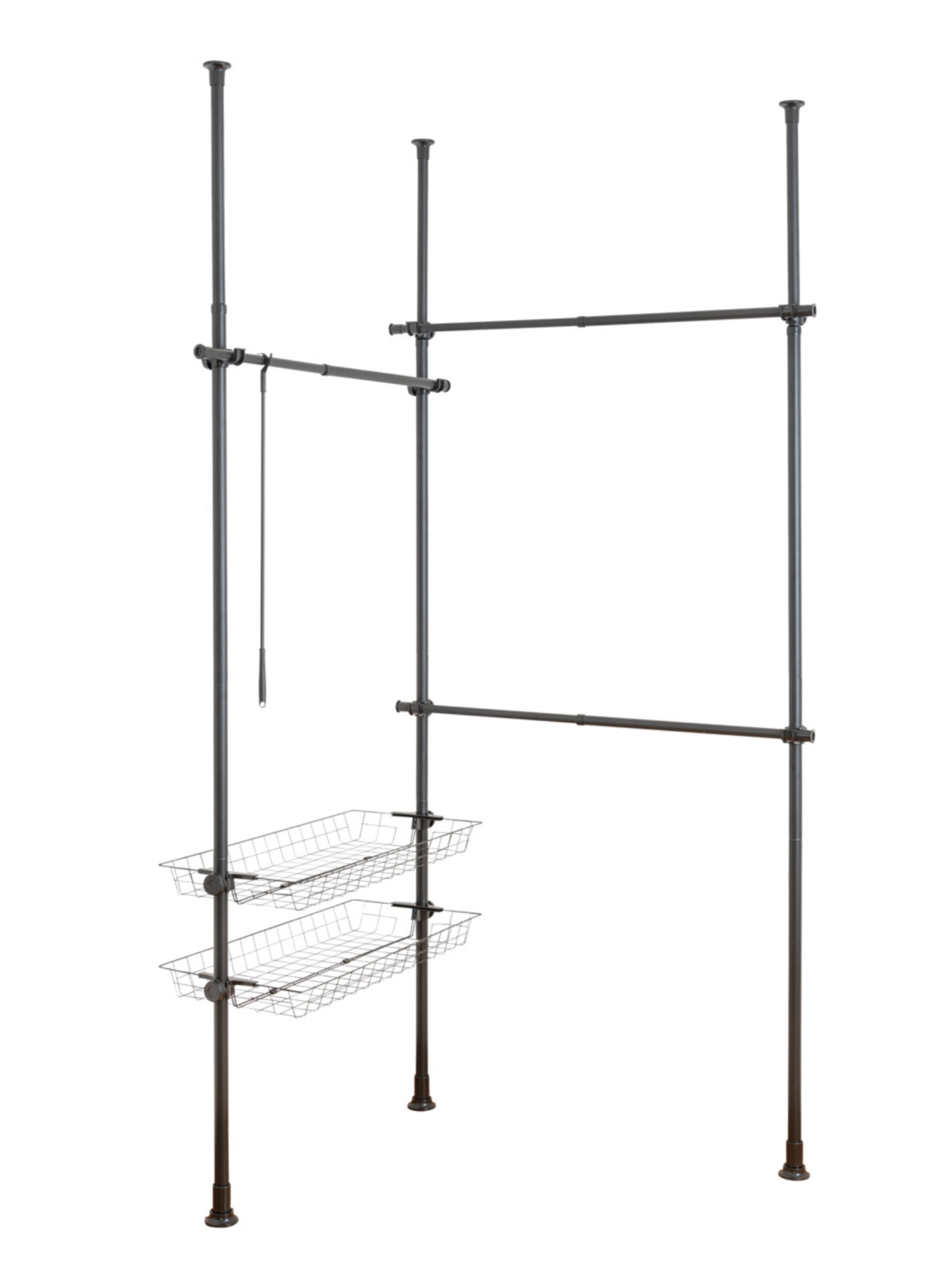 Wenko Wardrobe 'Herkules Duo' in Black