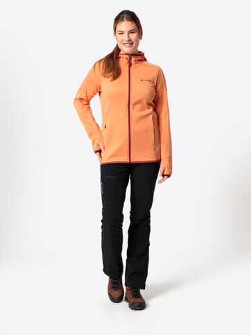 VAUDE Functionele fleece jas 'Valsorda' in Oranje