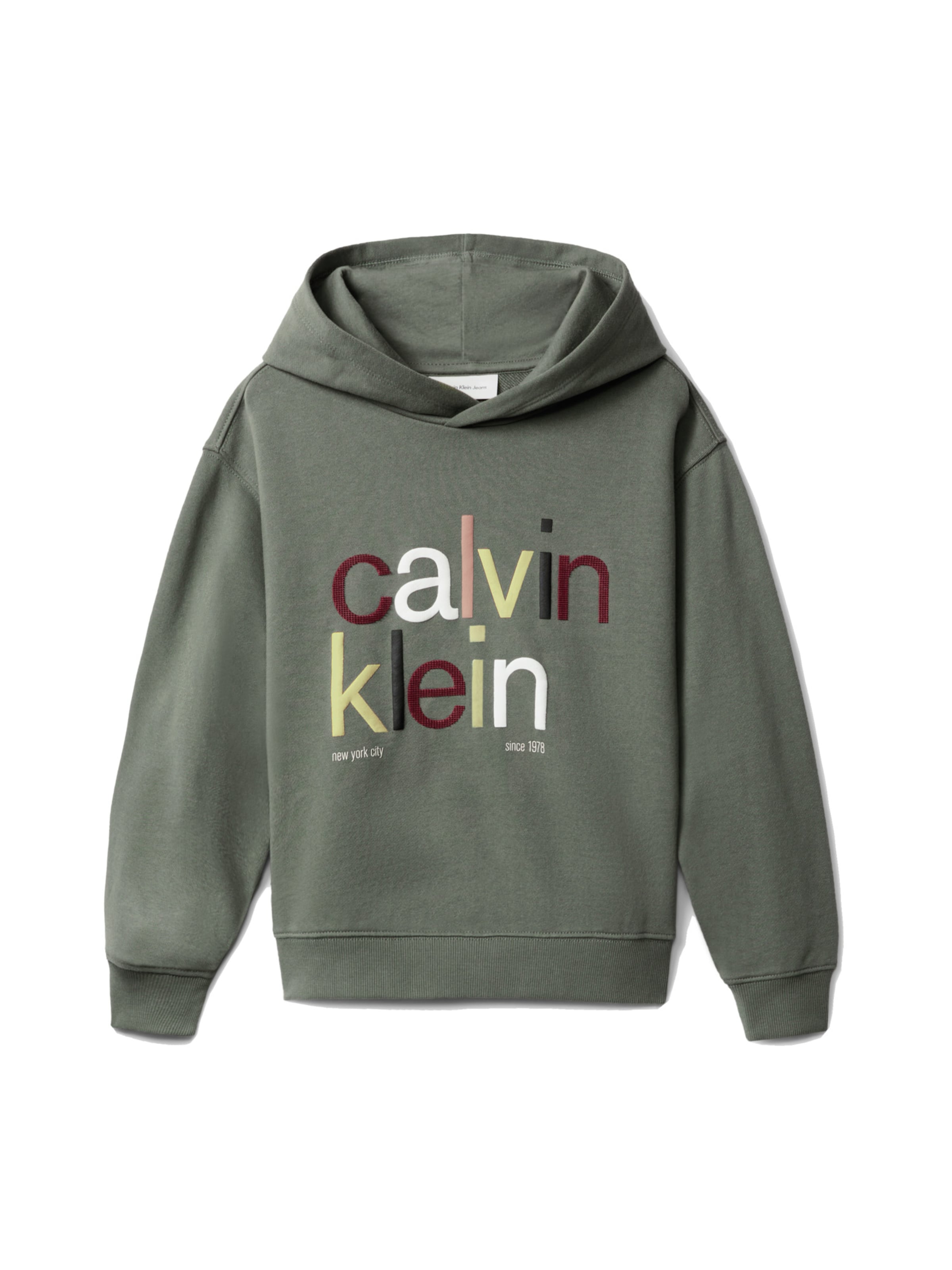 Calvin Klein Mikina – zelená: přední strana