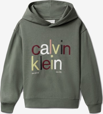 Calvin Klein Свитшот в Зеленый: спереди