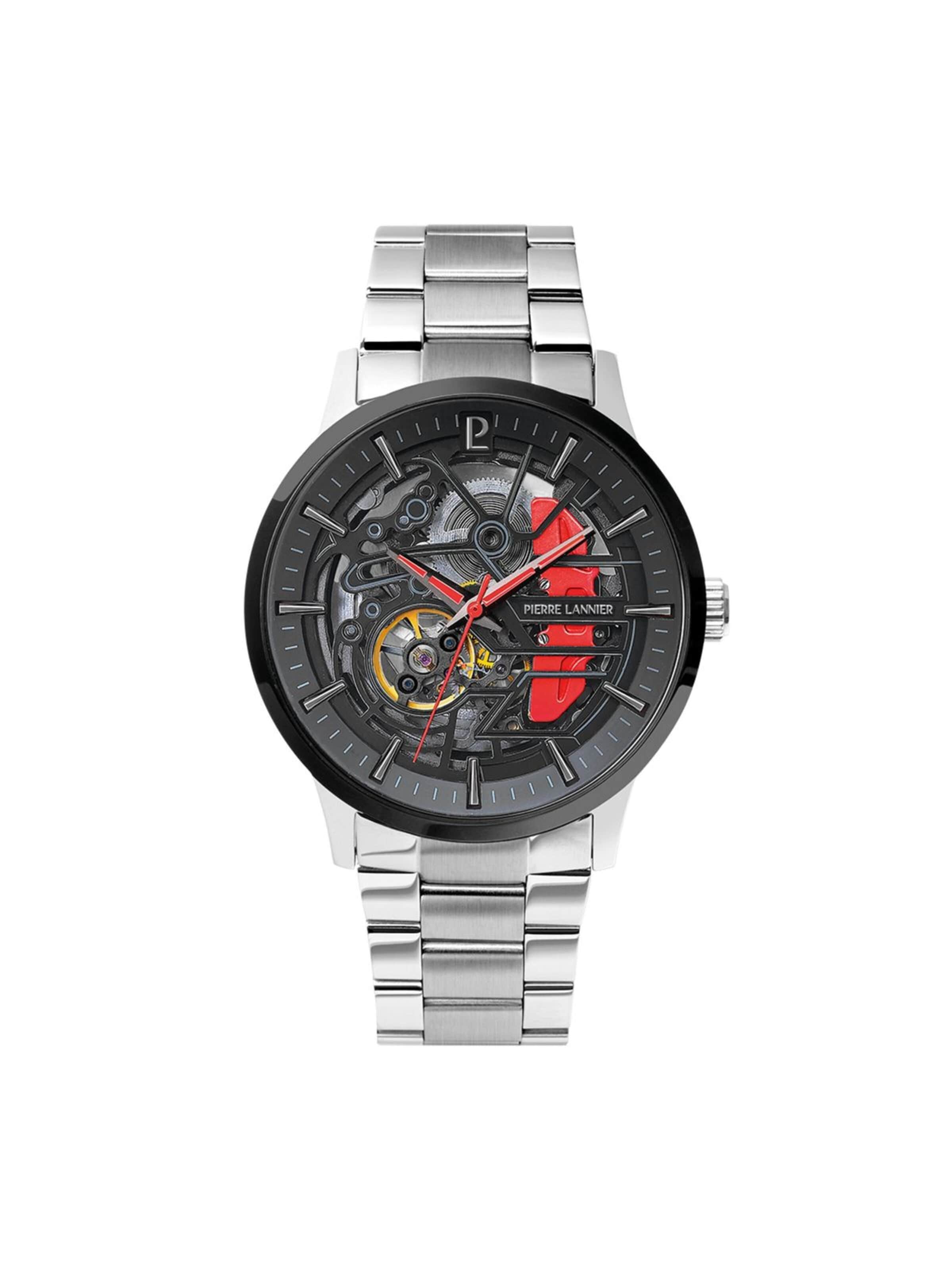 Montre à affichage analogique 'Pierre Lannier - Automatic watch Paddock - Automatic watch movement - Watch case width: 43 mm' Pierre Lannier en noir : devant