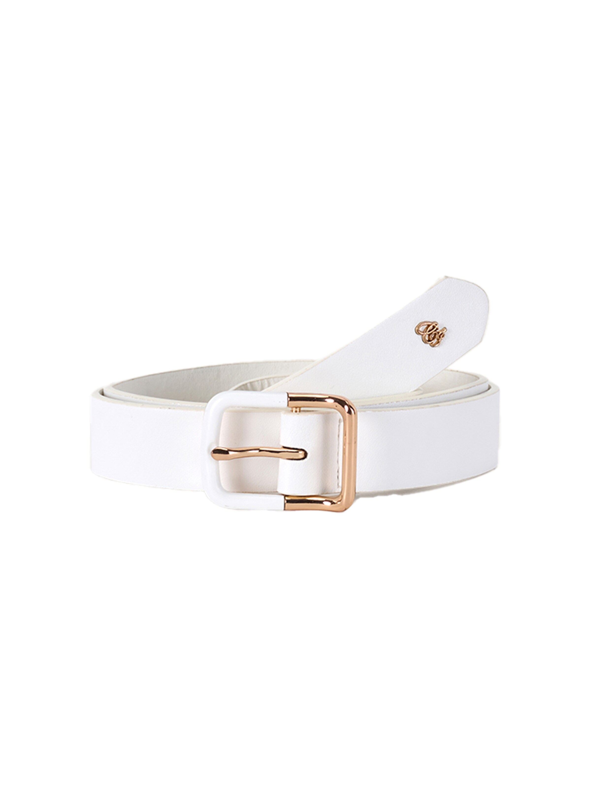 Ceinture Camomilla Italia en blanc : devant