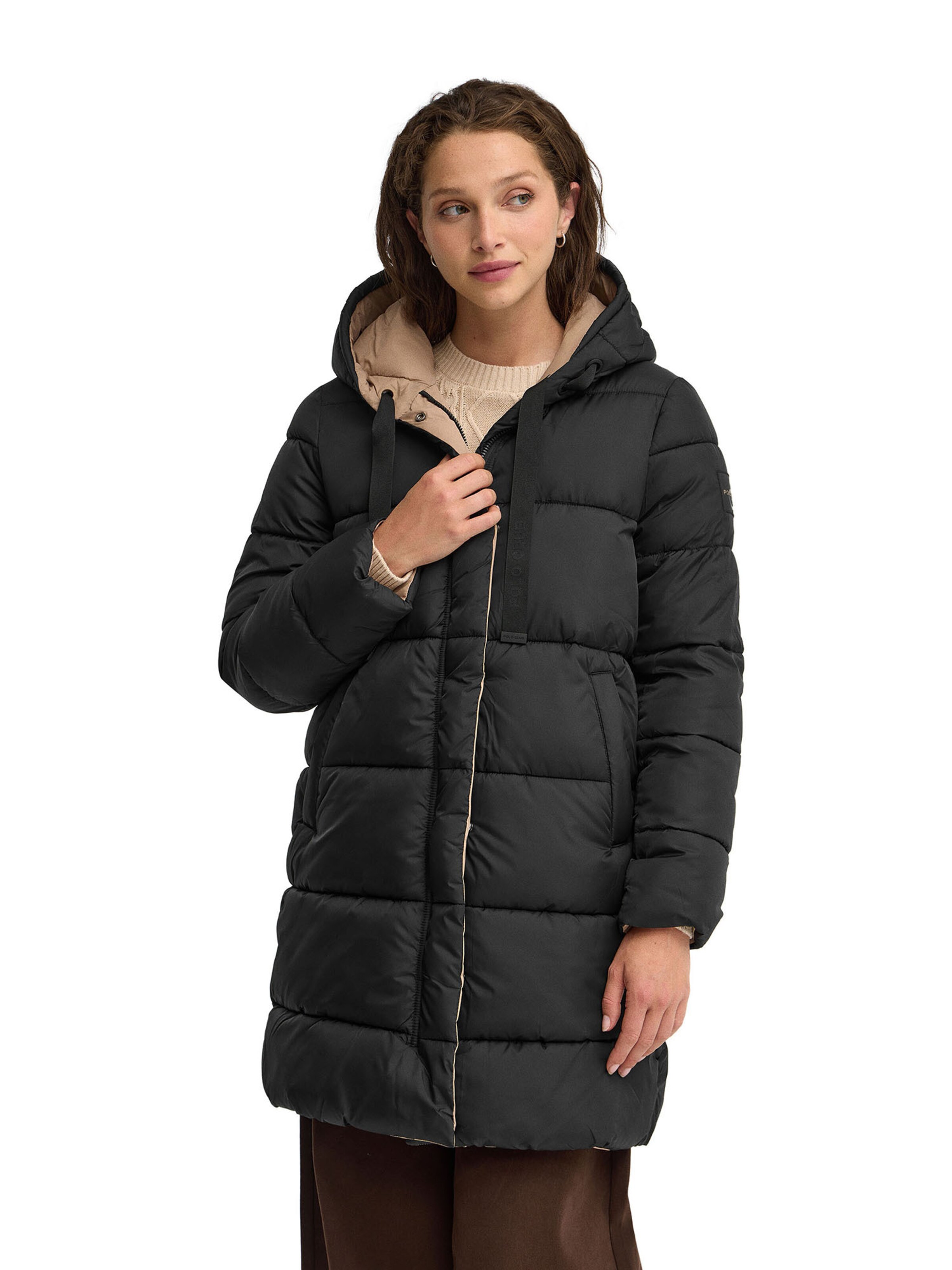 Polo Club Winter Jacket 'GINA' in Black: front