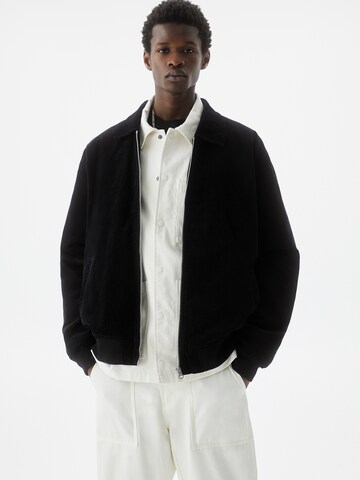 Pull&Bear Between-Season Jacket in Black: front