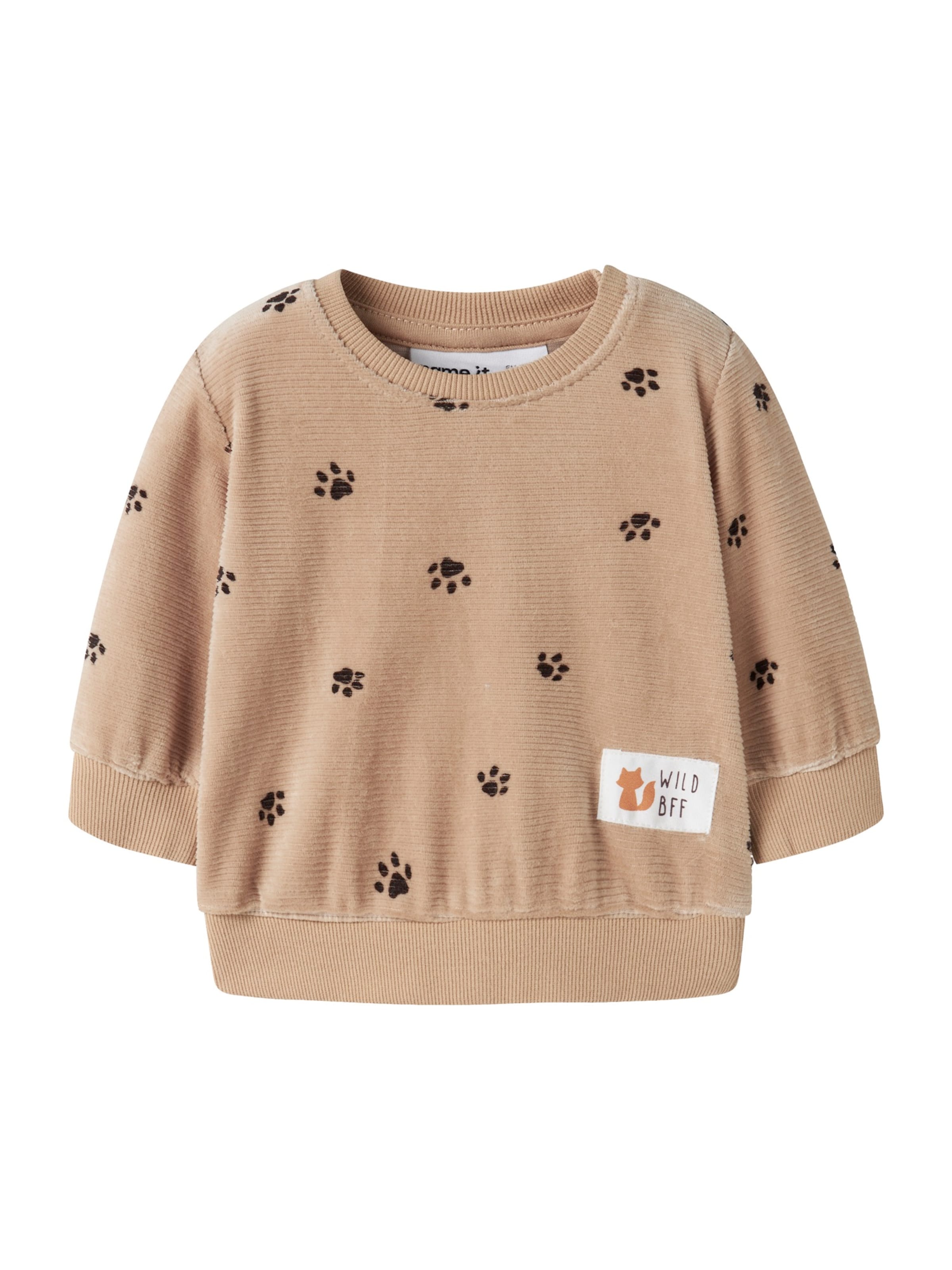 NAME IT - Sudadera 'NBMNORDEN' en marrón: frente
