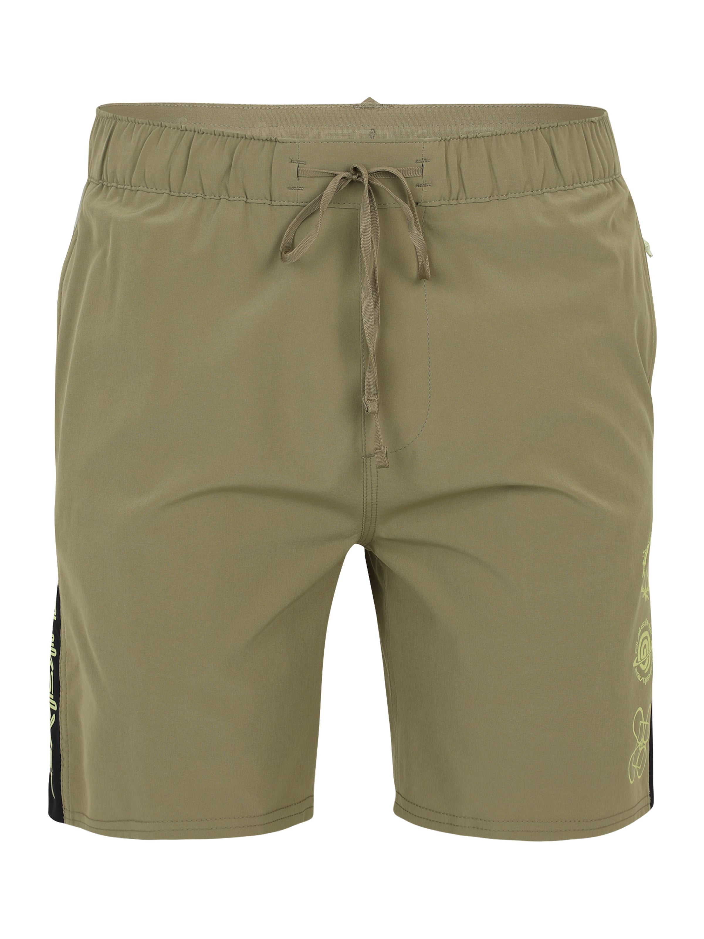 QUIKSILVER Normální Šortky 'Omni Training 17' – zelená: přední strana