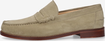 Henry Stevens Slipper 'Riley' in Beige: Vorderseite